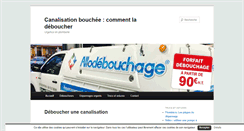 Desktop Screenshot of canalisationbouchee.com