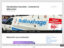 Tablet Screenshot of canalisationbouchee.com